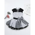 thumbnail image 4 of Jhaoyu Robe de Patinage Artistique pour Filles Princesse Sans Manches à Pois Nœud Justau Tutu Robe Blanche 12, 4 of 7