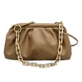thumbnail image 1 of Sywqhk Bolso De Hombro Con Cadena Para Mujer, Bolso De Mano De Cuero Para Fiesta En La Nube (Marrón Claro) Sywqhk Para estrenar, 1 of 9