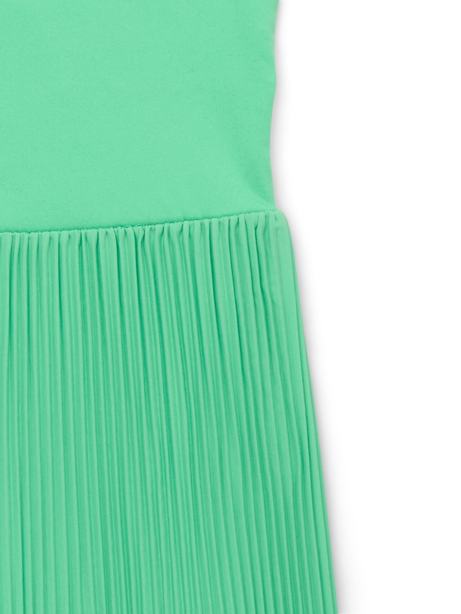 Athletic Works Girls Active Pleat Dress with Built-In Shorts, Sizes 4-18
