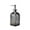 Gray 【Corrugated Hand Sanitizer Bottle *1】, variant on Liquid Soap Dispenser Glass Soap Bottle Press Type Pump in Wave Pattern Design for Shampoo and Shower Gel Easy Refill and Drip-Free Dispensing for Bathroom Vanity and Guest Washroom Topliu