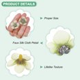 thumbnail image 2 of Uxcell 100-Pack Artificial Flower Heads, Small Silk Faux Daisy Flowers for Wedding/Garland/Hat/Shoes/Party Decoration, Fake Mini Cherry Blossom Petals Bulk [Light Green], 2 of 7