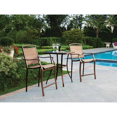 Mainstays Sand Dune 3-Piece High Outdoor Bistro Set,