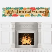Big Dot of Happiness Tropical Luau - Hawaiian Beach Party Decorations Party Banner