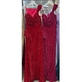 thumbnail image 5 of Royal Queen RQ8003 Juniors Womens Stretch Sequin Velvet Sweep Train Long Prom Dress, 5 of 7
