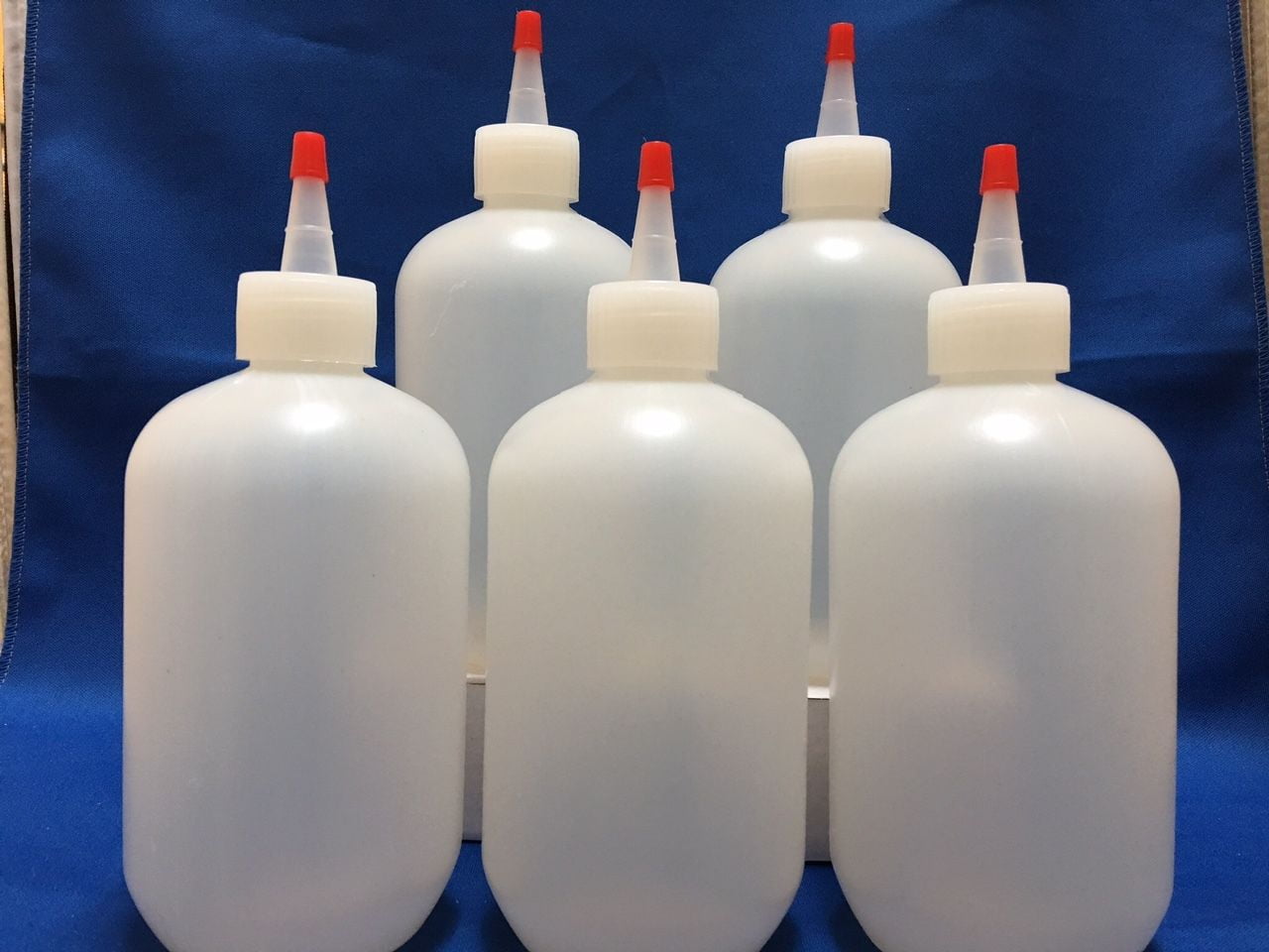 4 oz Plastic Bottles w/Yorker Dispensing Cap or Screw-On Cap #50 You Choose 