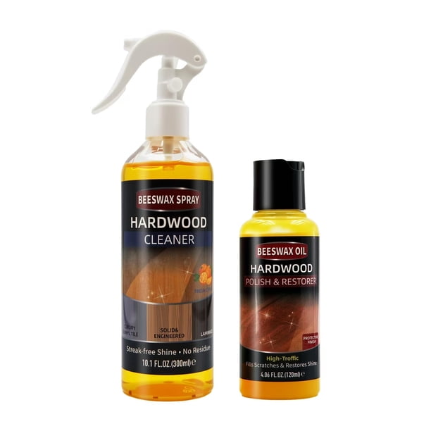 Kit de pulidor de muebles YYSTEBS, limpiador de madera en aerosol, 300 ml+120 g