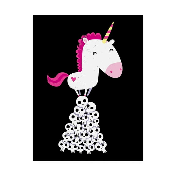Trademark Fine Art 'Killer Unicorn' Canvas Art by Michael Buxto