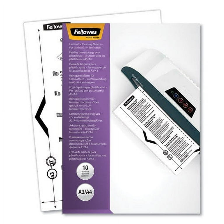 Laminator Cleaning Sheets, 3 to 10 mil, 8.5 Laminator Cleaning Sheets, 3 to 10 mil, 8.5