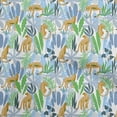 thumbnail image 1 of oneOoneViscoseJerseyLightBlueFabricTropicalAbstractLeafWithAnimalFabricForSewingPrintedCraftFabricByTheYard60InchWide, 1 of 4