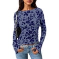 thumbnail image 1 of Blusa de Mujer PRETTYGARDEN de Manga Larga con Estampado Floral y Malla Talle S, 1 of 8