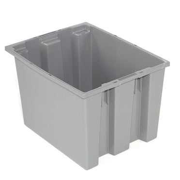 UBMOVE Handled Attached-Lid Container – 21.9 X 15.3 X 17.2 In, Gray, CRAT211517GY