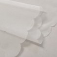 thumbnail image 5 of 2 Piece Elegant Faux Silk Dual Color Splicing Sheer Window Valance,Rod Pocket Curtain for Kitchen, Café, Dining, and Bathroom Decor, 5 of 6