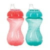 Nuby Easy Grip Spout Cup 2-Pack (10 oz.) - coral/teal, one size
