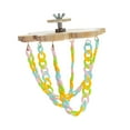 thumbnail image 1 of Juguete de escalada para petauros del azúcar, juguetes colgantes de madera con cadenas de colores, columpios para mascotas pequeñas, ratas y escalador, 1 of 8