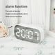 thumbnail image 4 of Reloj despertador digital Simples LED Pantalla digital grande Reloj despertador de moda con múltiples configuraciones Características Escritorio Mesita de noche Estudio Cocina Reloj de espejo (blanco), 4 of 7