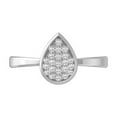 ARAIYA FINE JEWELRY 10K White Gold Round Lab Grown Diamond Fashion Band