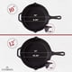 thumbnail image 2 of Juego de sartenes de hierro fundido Cuisinel, 25 cm, 30 cm, presazonadas, 2 of 7