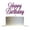 Purple, variant on Happy Birthday Glitter Cake Topper, Birthday Party Decorations Ideas, Sturdy Doubled Sided Glitter, Acrylic Stick (Purple)