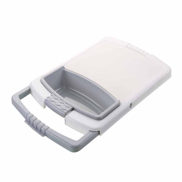 Over Sink Cutting Boards For Kitchen With Container And Strainer 3 In 1