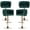 Green, variant on Tzicr Velvet Bar Stools Set of 2, Luxury Upholstered Bar Chairs with Woven Back & Footrest, Adjustable Counter Height Bar Chairs for Cafe, Pub, Bar Counter (Beige)