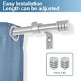 thumbnail image 4 of Urbanest Adjustable Single Curtain Rod Set Aspire Finials – 5/8-Inch Diameter, With Pewter Rod, 48–84 Inches, 4 of 6