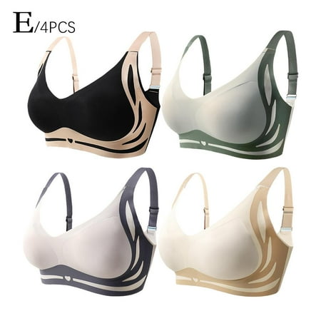 Super Gather Bra| Wireless Push-Up Bra  Comfortable Gather Bra Lift Bra Women A4Z0