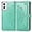Green, variant on Wallet Case for Motorola Moto Edge 5G 2024 Case Leather Flip Folio Magnetic Shockproof Protective Cover with Card Slots and Lanyard Cover for Moto Edge 5G 2024. Mandala Gray