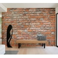 thumbnail image 5 of Surface Background Wallpaper Wall Mural - Red Brick Loft Wall, 5 of 5