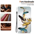 thumbnail image 3 of Print Pattern PU Leather Wallet Style Flip Cover With Card Holder Protection Mobile Phone Case For iPhone 16 16Pro 16Plus 16ProMax 15 15Pro 15Plus 15ProMax 14 14Plus 13 12 11 Pro Mini ProMax, 3 of 8