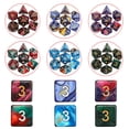 thumbnail image 3 of Juego de dados poliédricos CiaraQ DND 26 x 7 (182 piezas) con bolsa, 3 of 9