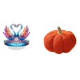thumbnail image 1 of Escultura de cisne acrílico para centro de mesa y almohada de calabaza de Halloween, adorno decorativo para oficina, dormitorio, sofá, armario., 1 of 8