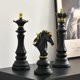 thumbnail image 3 of 3 Pcs/Set Resin International Chess Figurine Modern Interior Decor Office Living Room Home Decoration Accessories My Lux Decor Round, 3 of 6