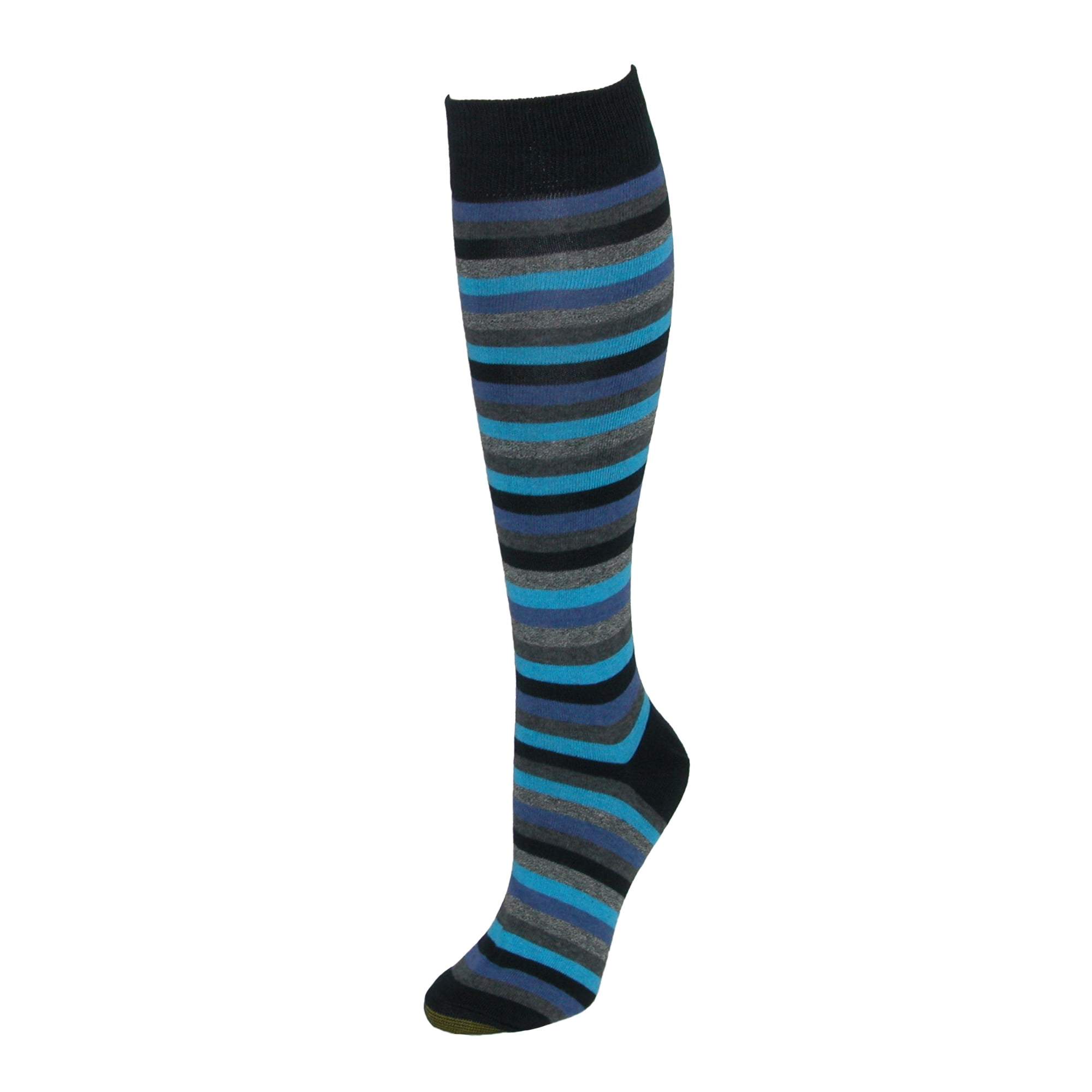Gold Toe Women's Extended Size Striped Knee High Socks (2 Pair Pack