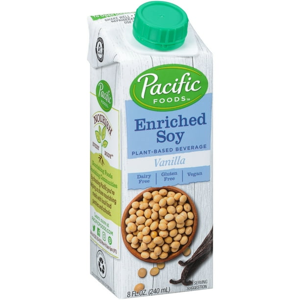 (24 Pack) Pacific Foods Enriched Soy Milk NonDairy Beverage, Vanilla