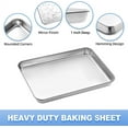 thumbnail image 3 of QZS Heavy Duty Oil Drain Plate,Stainless Steel Turkey Roaster Pan,Large Roasting Pan,Easy Clean Rectangular Dish Oven,BBQ Bakeware for Camping,Baking Cooking,1Set, 3 of 7