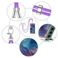 thumbnail image 4 of Case for Samsung Galaxy S23, Adjustable Detachable Crossbody Strap Neck Strap Silicone Bumper Marble Painted TPU Ultra Thin Shockproof Protective Phone Case Cover for Galaxy S23, Purple, 4 of 7