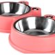 thumbnail image 4 of Cuenco de acero inoxidable duradero para perros, comedero para agua y comida, diseño antideslizante, tapete de silicona resistente, diseño antideslizante que evita resbalones para perros o, 4 of 6