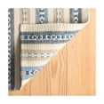 thumbnail image 3 of Dash & Albert Long Slade Handwoven Cotton Rug, 2' x 3', Indigo, 3 of 7