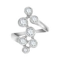thumbnail image 2 of Aonejewelry 0.75 Ct. Ttw Bezel Set Designer Diamond Ring In 10K White Gold, 2 of 4