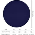thumbnail image 2 of Tablecloth Modern Solid Color Navy Blue Table Cover 60inch Round Washable Table Cloth for Kitchen Dinning Party Tabletop Modern Decoration, 2 of 7