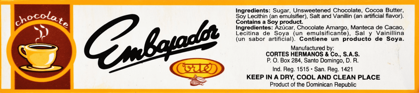 Goya Foods Embajador Chocolate, Dominican Delight, 9.17 oz