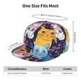 thumbnail image 4 of Hirioo Colorful Cats Pattern Art for Baseball Cap Men Cap Flat Brim for Men Women Teens Adjustable Baseball Cap, 4 of 7