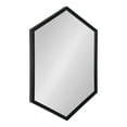 thumbnail image 3 of Kate and Laurel Laverty Modern Framed Hexagon Mirror, 22" x 31", Black, Contemporary Geometric Wall Decor, 3 of 7