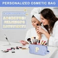 thumbnail image 5 of DAKIMOE Makeup Bag Cosmetic Bags Organizer Personalized Initial Travel Essentials Toiletry Bag for Birthday Christmas Girlfriend Teacher Valentines Day Gifts, 5 of 9