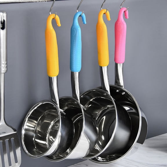 Stainless steel water spoon thickened fine welding non-magnetic water spoon kitchen hotel water spoon soup spoon porridge spoon lengthened water ladle