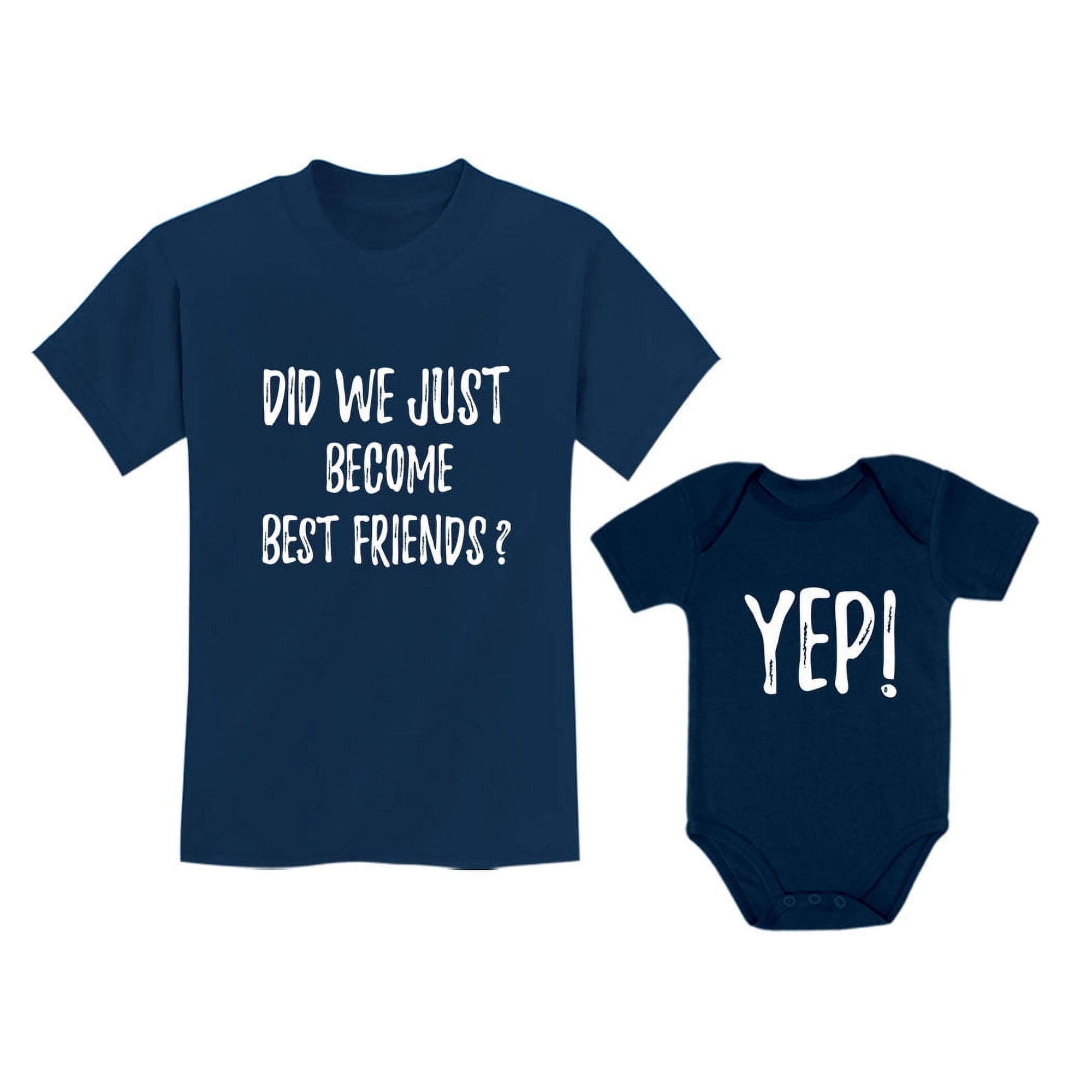 Big Brother/Sister Little Brother/Sister Set Gift For Siblings Baby & Toddler Child Navy 5/6 / Baby Navy 6M (3-6M)