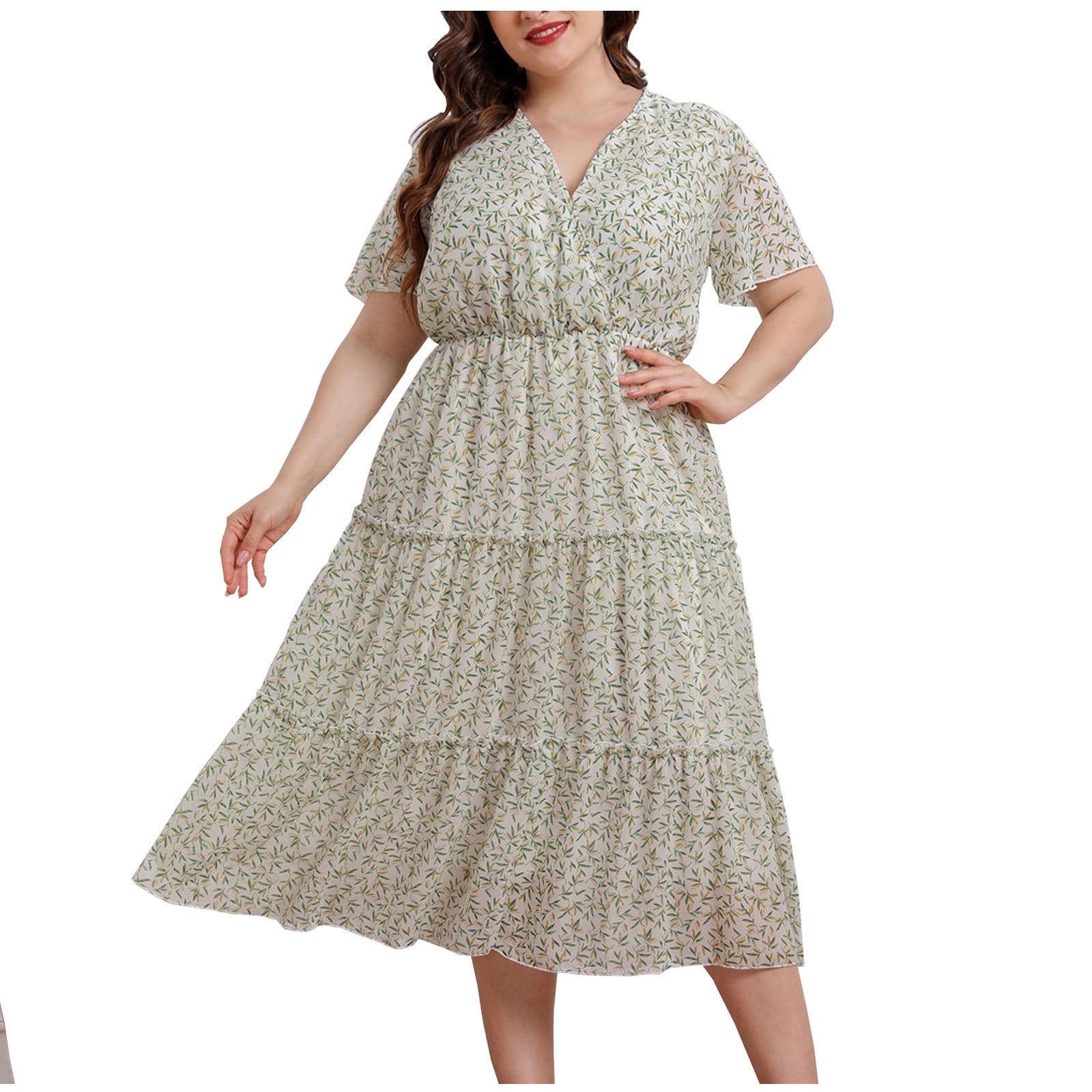 Details about   Petite Womens Floral Polka-dot Cap Sleeve Chiffon Layered Dress Size 10 12 14 