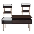 thumbnail image 1 of Pemberly Row Mid-Century Walnut Finished Wood 3-piece Occasional Set, 1 of 5