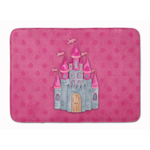 Princess Castle Watercolor Machine Washable Memory Foam Mat