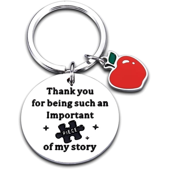 Back to School Teacher Gifts Appreciation Gifts for Women Men Boo Basket Stuffers Thank You Keychain for Mentor from Student Valentines Birthday Graduation Christmas Valentines Day Farewell